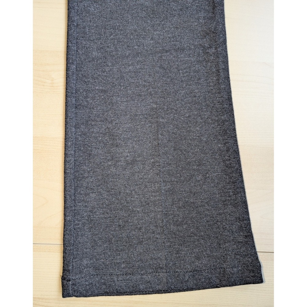 NWT THEORY Low Rise Charcoal Smooth Knit Ponte Flare Trouser Pants Made in USA 4 - Picture 8 of 14